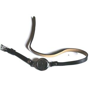 Women’s Black Faux Leather Silver Charm Wrap Bracelet Tree of Life Hollow